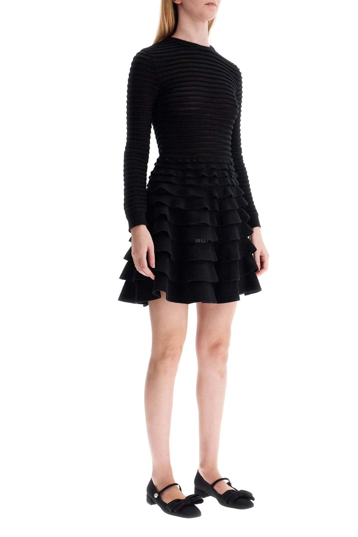 VALENTINO GARAVANI Mini Viscose And Wool Dress