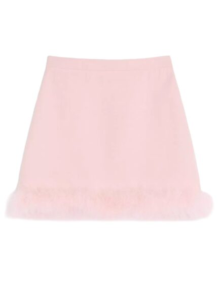 Valentino Garavani MINISKIRT WITH FEATHERS