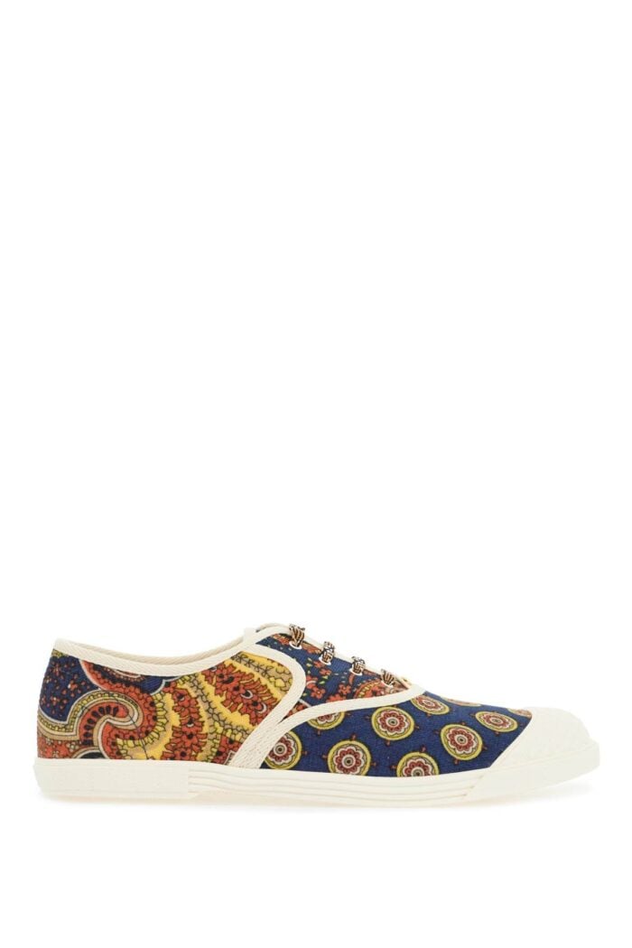 VALENTINO GARAVANI Multicolor Cotton Sneakers With Elaborate Print