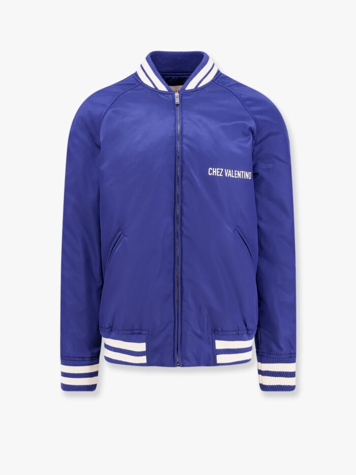 Valentino Garavani Nylon Jacket With Frontal And Back Chez Valentino Print