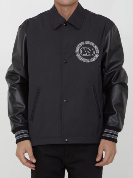 Valentino Garavani Nylon track bomber jacket