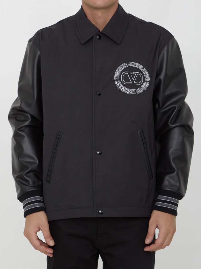 Valentino Garavani Nylon track bomber jacket
