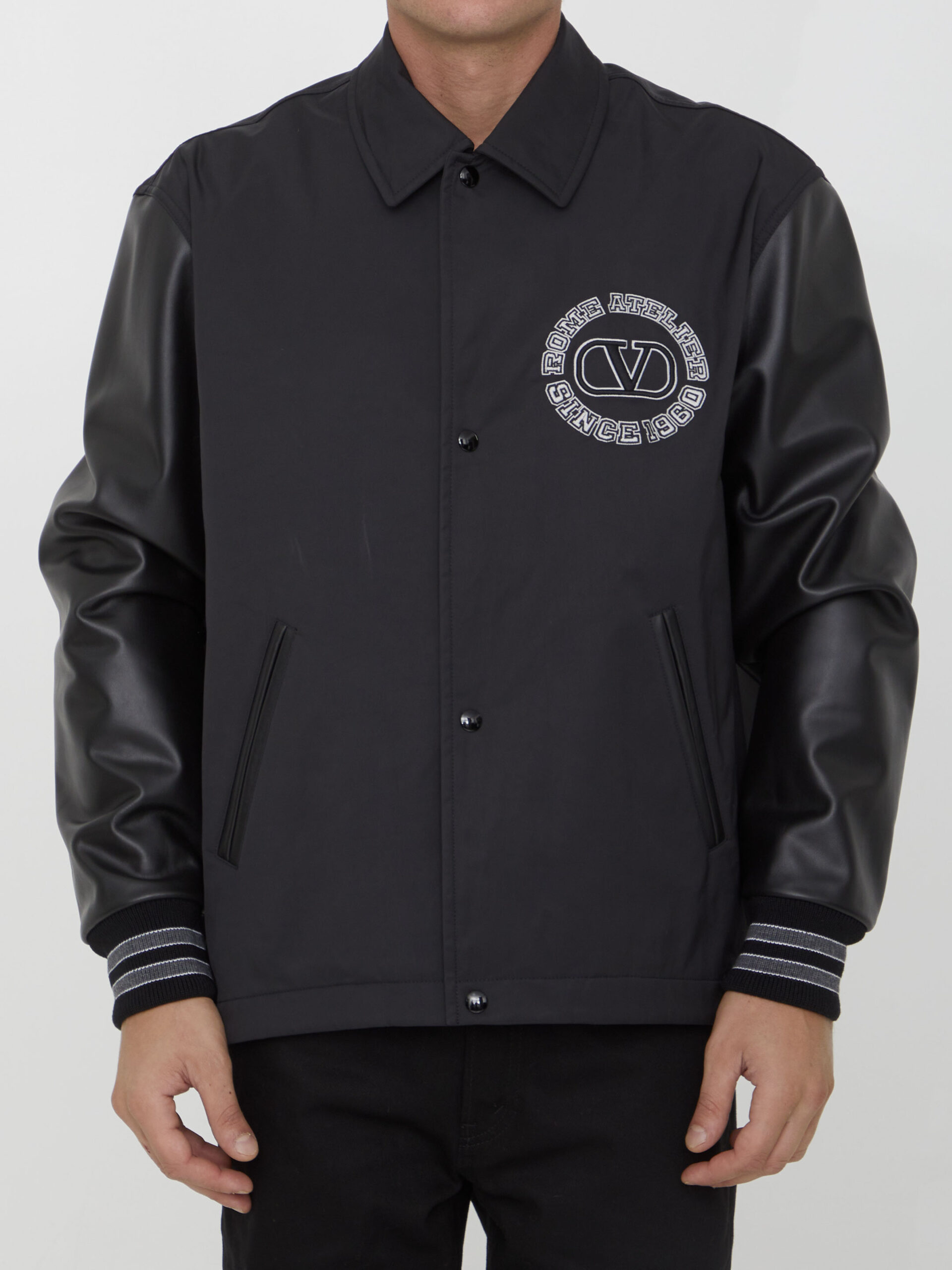 Valentino Garavani Nylon track bomber jacket