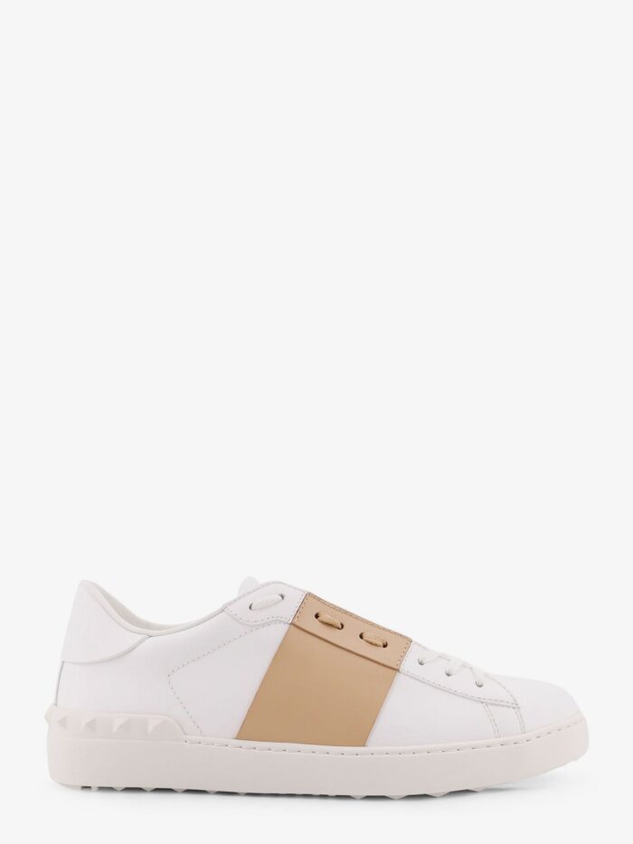 valentino garavani open leather sneakers Valentino Garavani Open Leather Sneakers