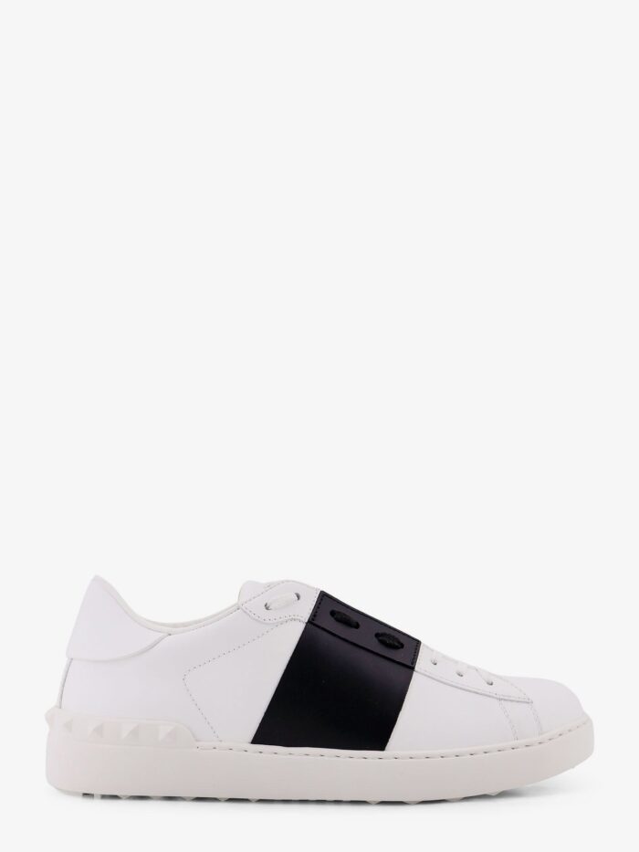 valentino garavani open leather sneakers Valentino Garavani Open Leather Sneakers