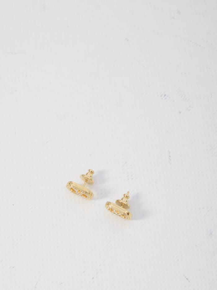 Valentino Garavani Ovalette earrings with rhinestones