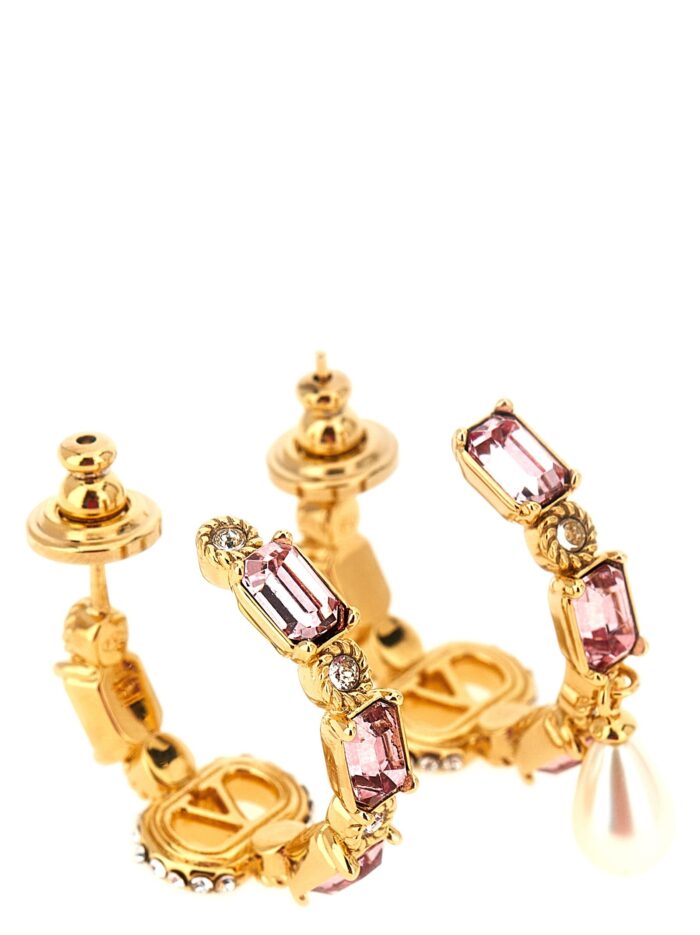Valentino Garavani 'Ovalette' Earrings With Rhinestones