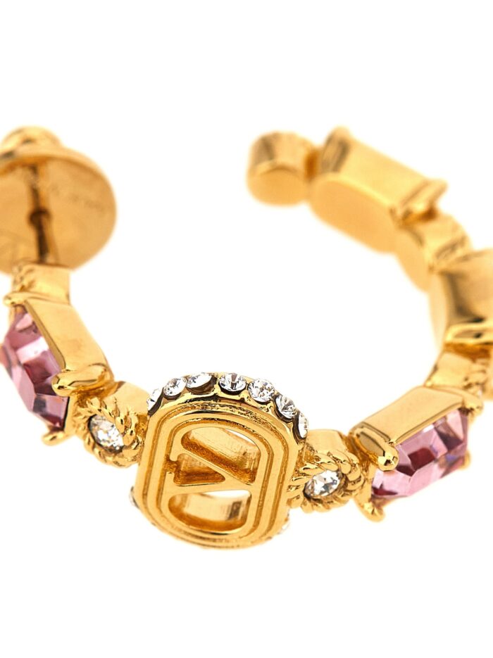 Valentino Garavani 'Ovalette' Earrings With Rhinestones