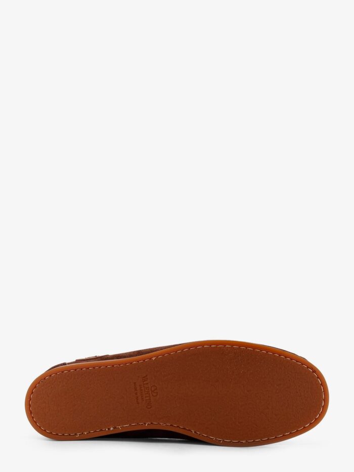 Valentino Garavani Palm Avenue Leather And Suede Boat Shoe