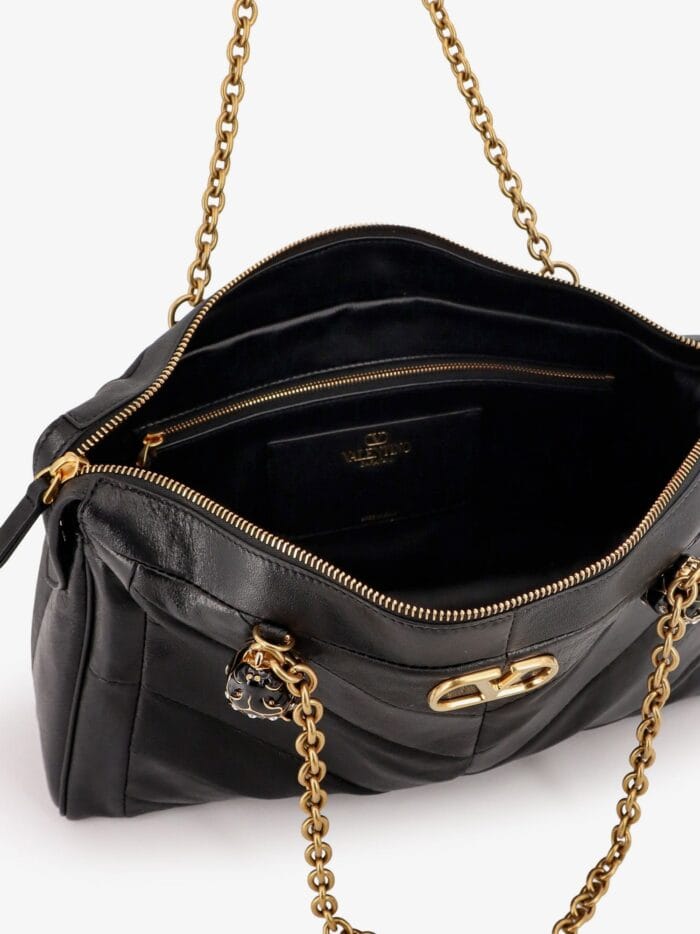 valentino garavani panthea leather crossbody bag with metal vlogo signature Valentino Garavani Panthea Leather Crossbody Bag With Metal VLogo Signature