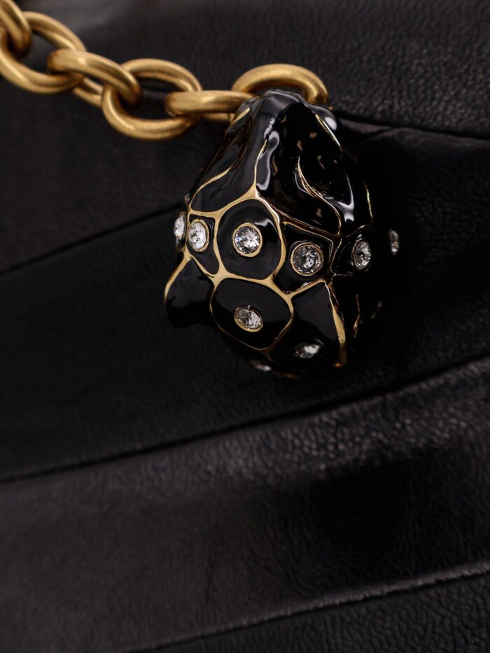 Valentino Garavani Panthea Leather Shoulder Bag