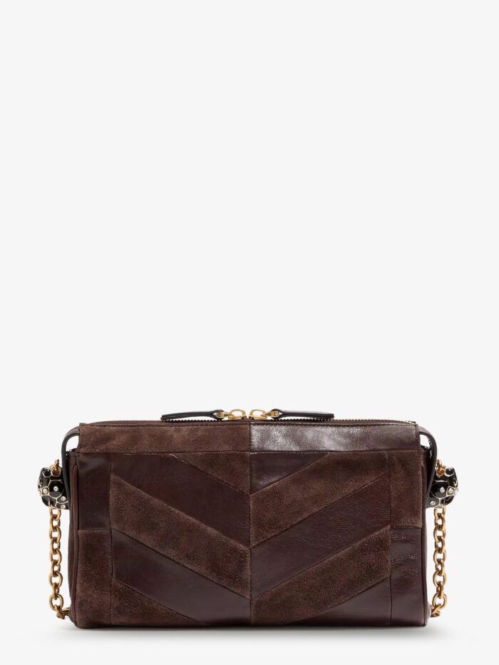 Valentino Garavani Panthea Suede And Leather Crossbody Bag