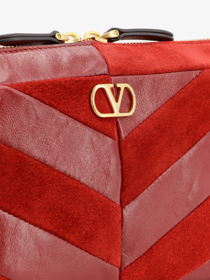 Valentino Garavani Panthea Suede And Leather Crossbody Bag