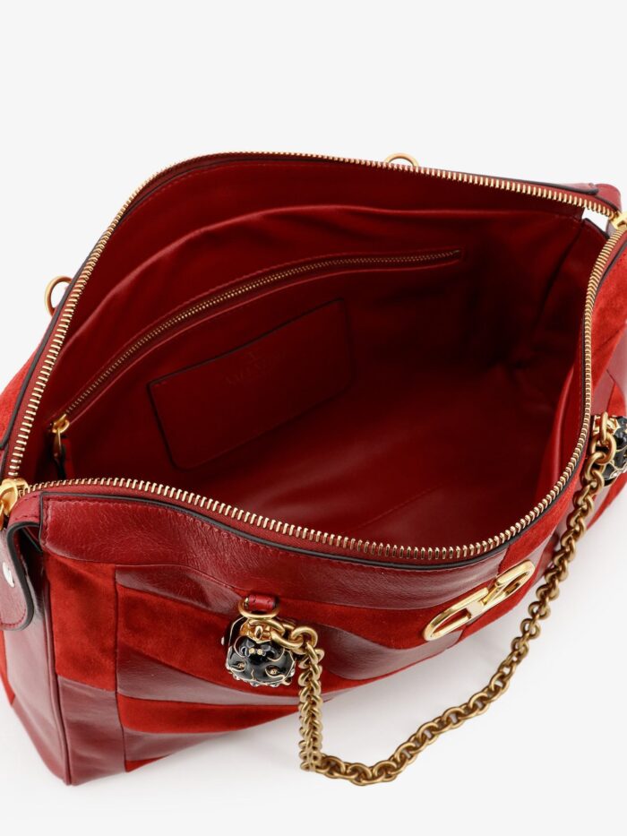 Valentino Garavani Panthea Suede And Leather Crossbody Bag