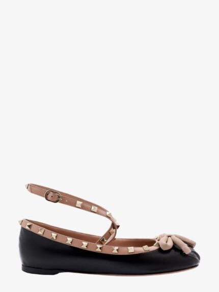 Valentino Garavani Patent Leather Ballerinas With Iconic Studs