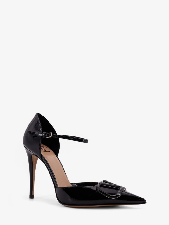 Valentino Garavani Patent Leather Pumps With VLogo Signature