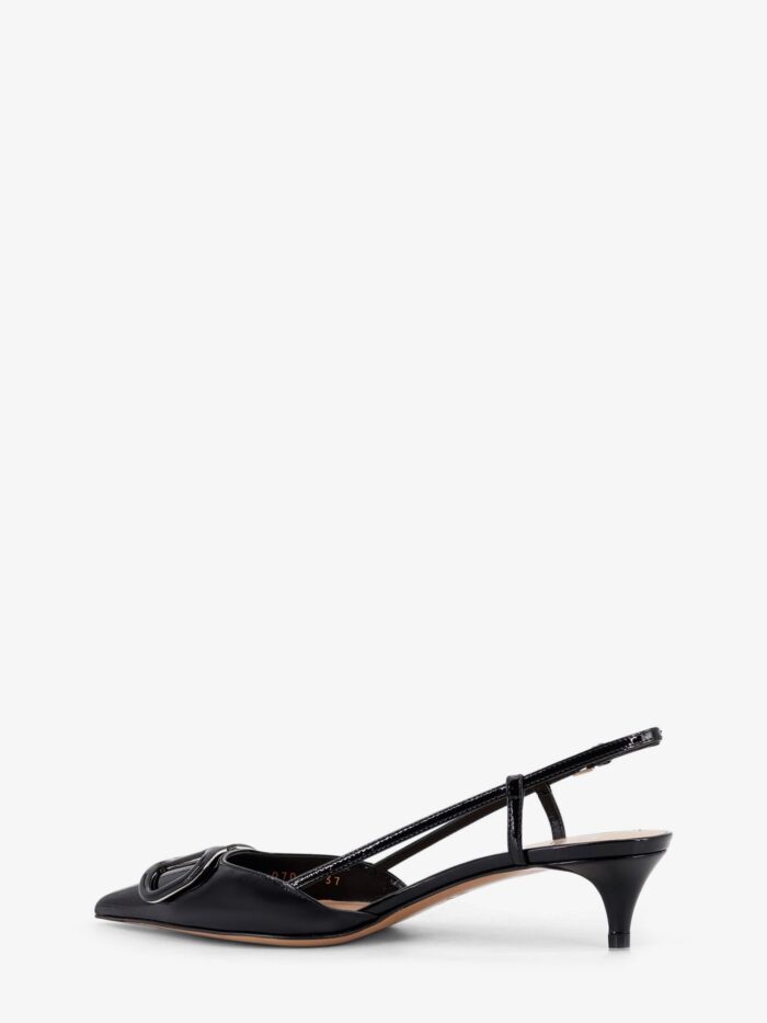 Valentino Garavani Patent Leather Pumps With VLogo Signature On The Front