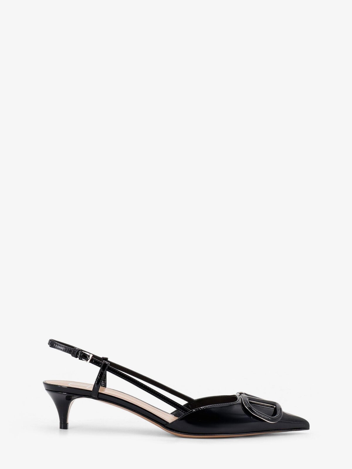 Valentino Garavani Patent Leather Pumps With VLogo Signature On The Front