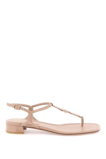 Valentino Garavani Patent Leather Thong Sandals