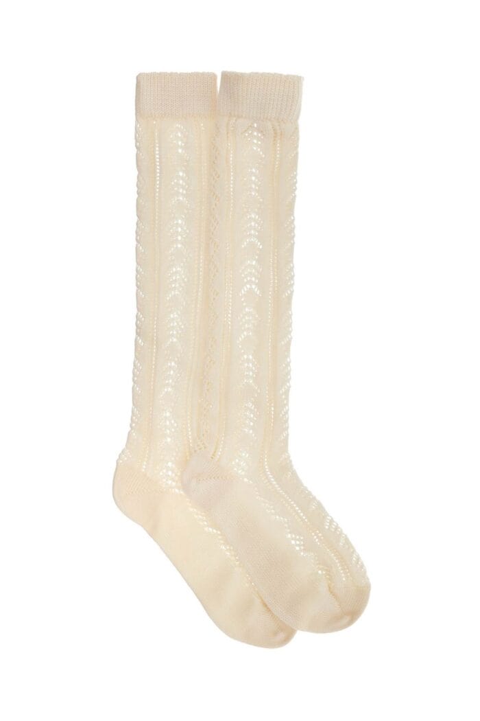 VALENTINO GARAVANI Perforated Cotton Socks For