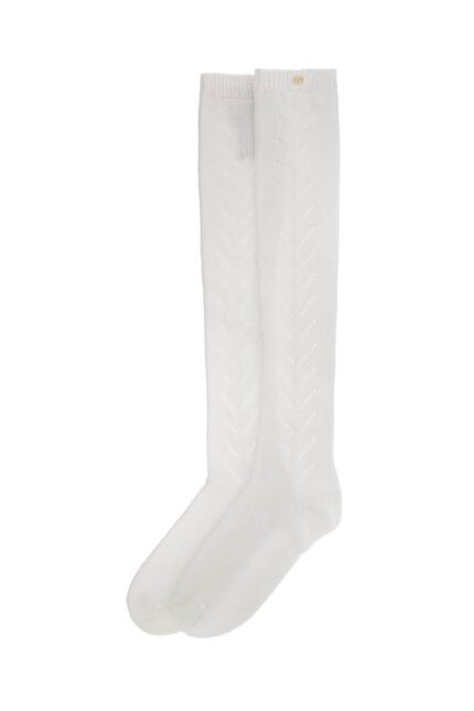 VALENTINO GARAVANI Perforated Cotton Socks For