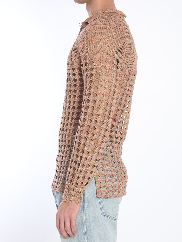 Valentino Garavani Perforated knit shirt