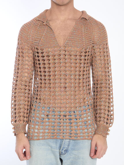 Valentino Garavani Perforated knit shirt