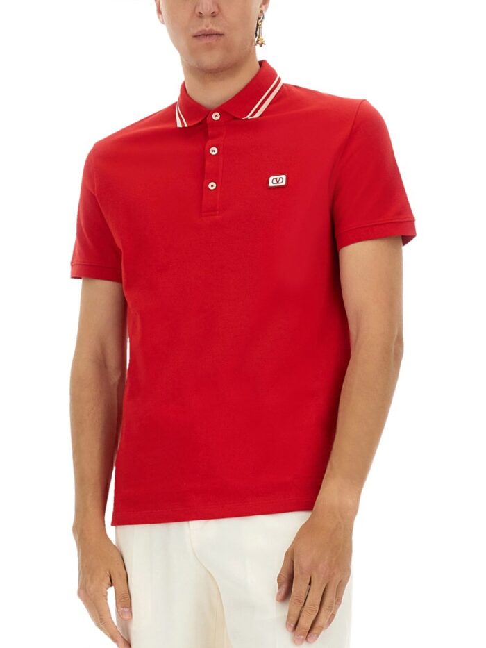 Valentino Garavani POLO SHIRT WITH SIGNATURE VLOGO