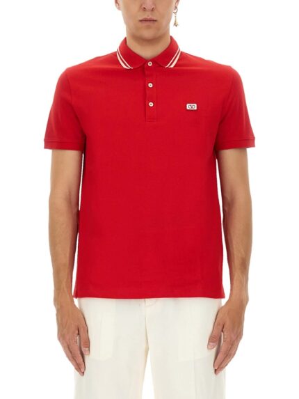 Valentino Garavani POLO SHIRT WITH SIGNATURE VLOGO