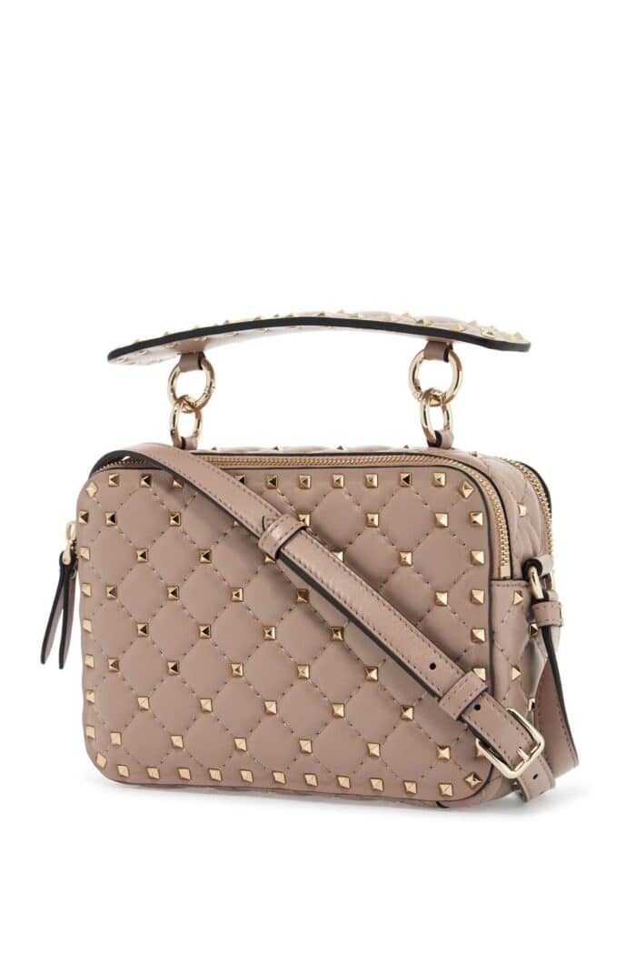 VALENTINO GARAVANI Quilted Poudr Shoulder Bag With Golden Studs