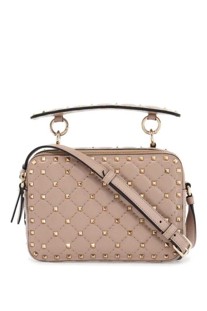 VALENTINO GARAVANI Quilted Poudr Shoulder Bag With Golden Studs