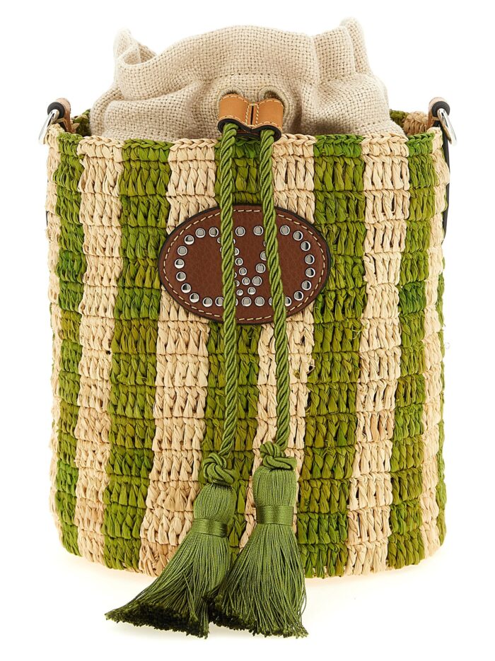 valentino garavani raffia small bucket bag Valentino Garavani Raffia Small Bucket Bag