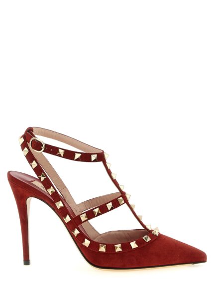 Valentino Garavani 'Rockstud'ankle Strap Pumps
