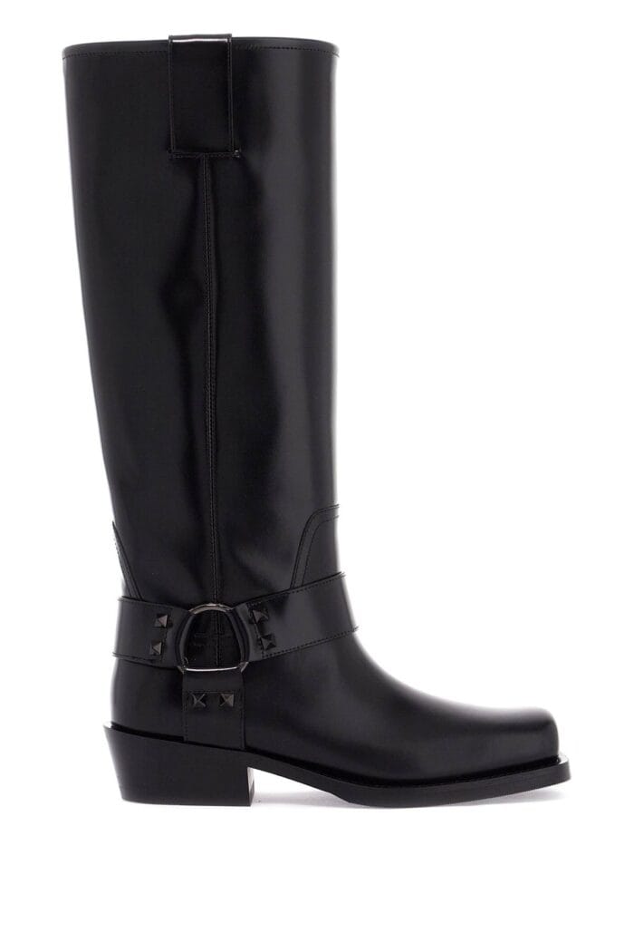 VALENTINO GARAVANI Rockstud Biker Boot