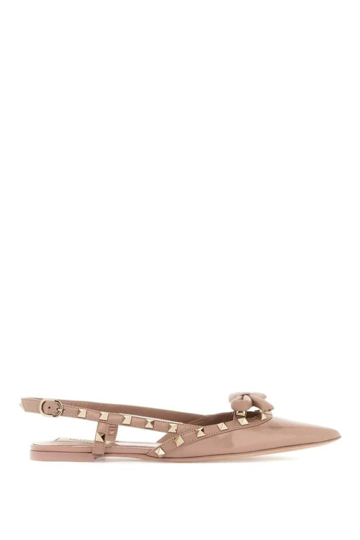 VALENTINO GARAVANI Rockstud Bow Slingback Baller