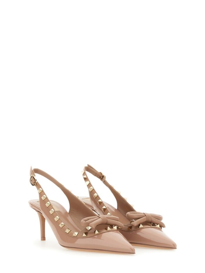 Valentino Garavani "ROCKSTUD BOW" SLINGBACK PUMPS