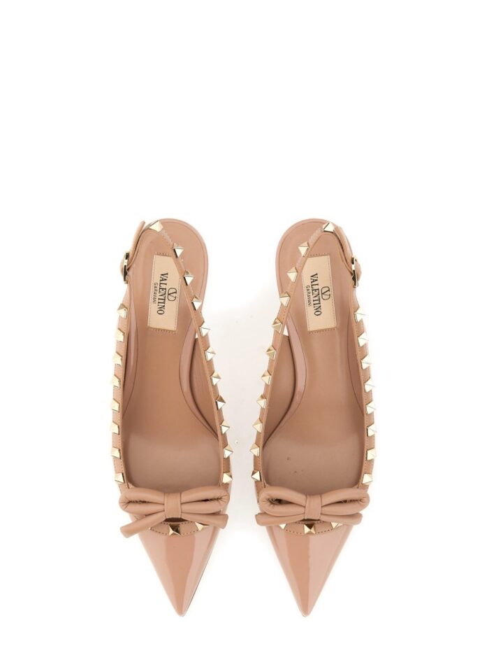 Valentino Garavani "ROCKSTUD BOW" SLINGBACK PUMPS