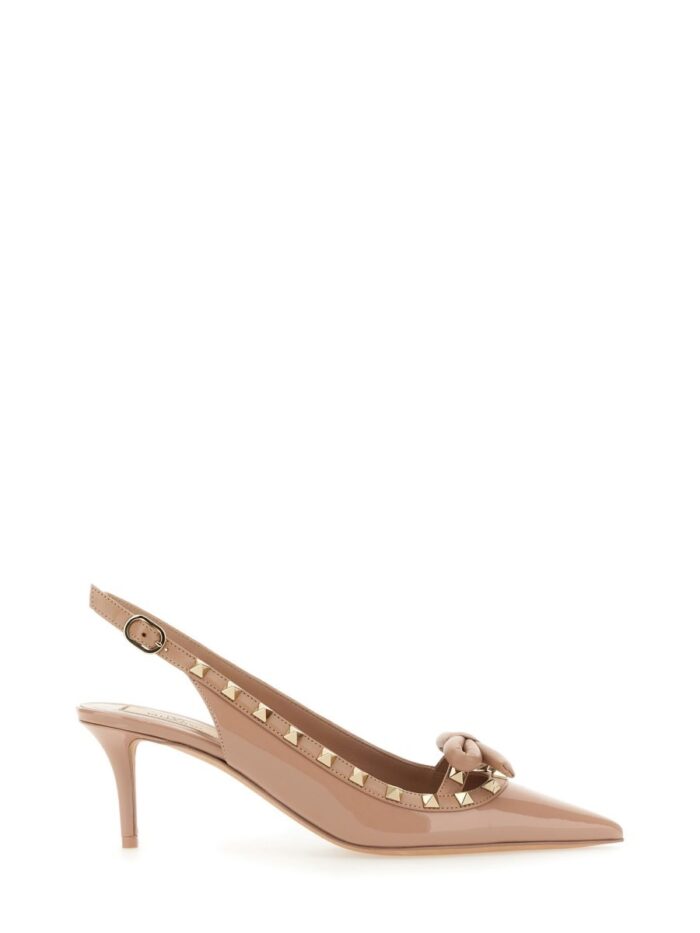 Valentino Garavani "ROCKSTUD BOW" SLINGBACK PUMPS