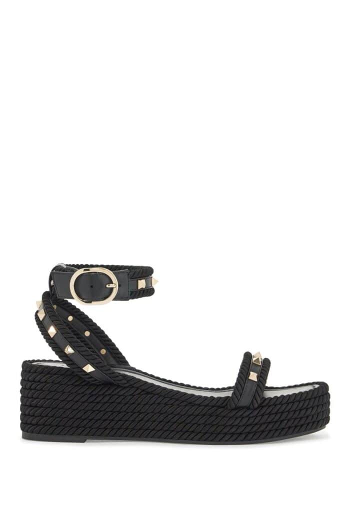 VALENTINO GARAVANI Rockstud Flatform Sand