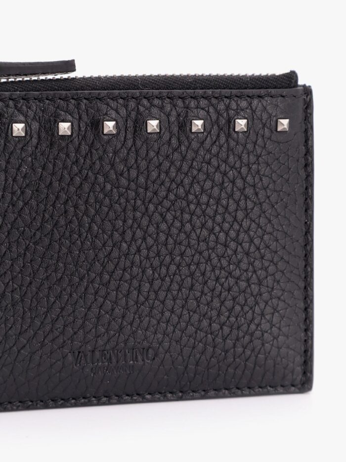 Valentino Garavani Rockstud Leather Card Holder