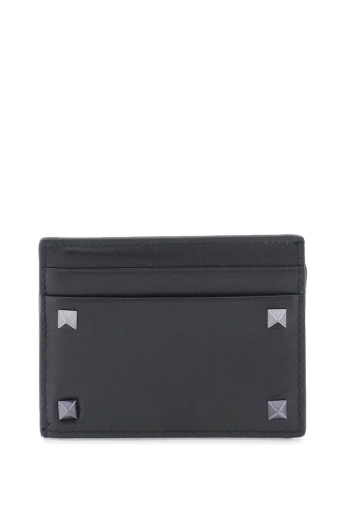 VALENTINO GARAVANI Rockstud Leather Card Holder