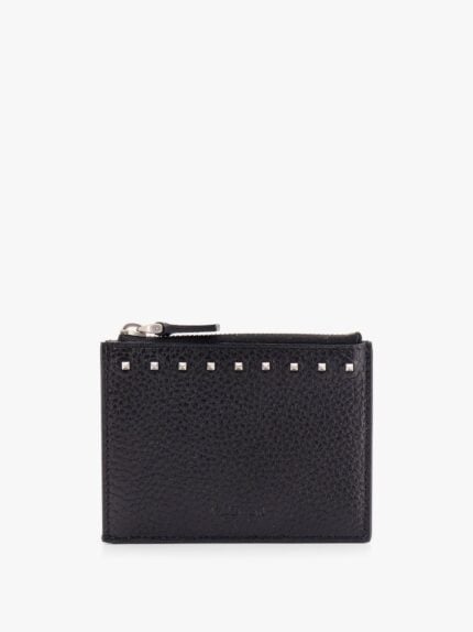 Valentino Garavani Rockstud Leather Card Holder