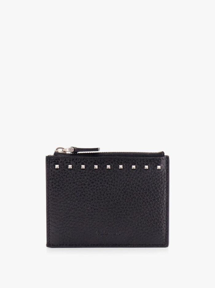 Valentino Garavani Rockstud Leather Card Holder