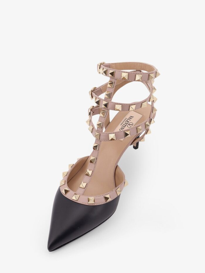 Valentino Garavani Rockstud Leather Decolleté Slingback