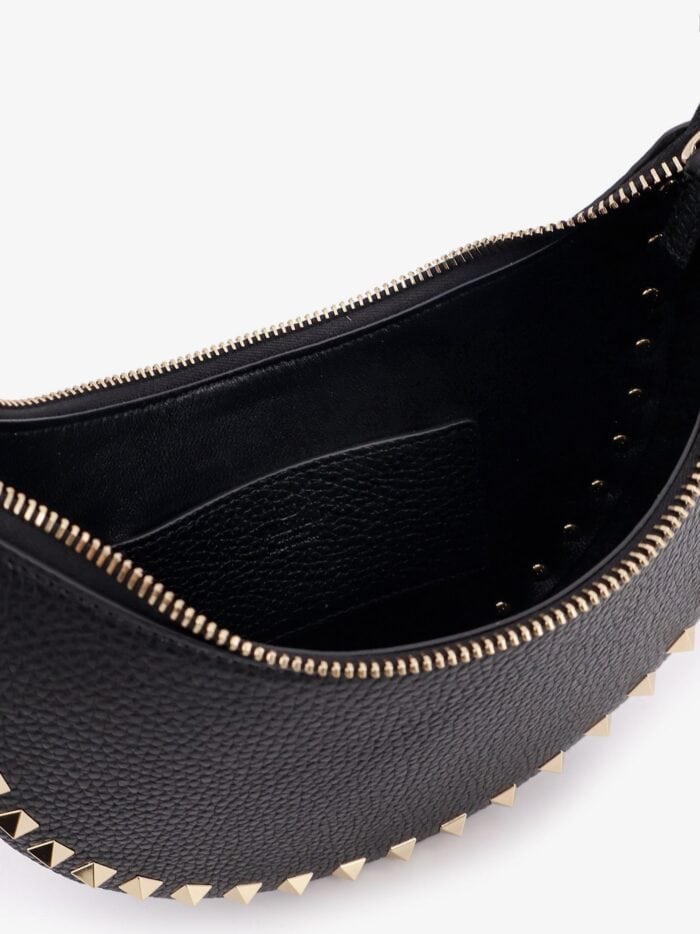 Valentino Garavani Rockstud Leather Mini Hobo Bag