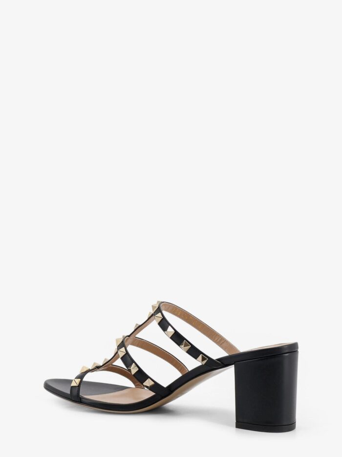 Valentino Garavani Rockstud Leather Sandals With Iconic Side Studs