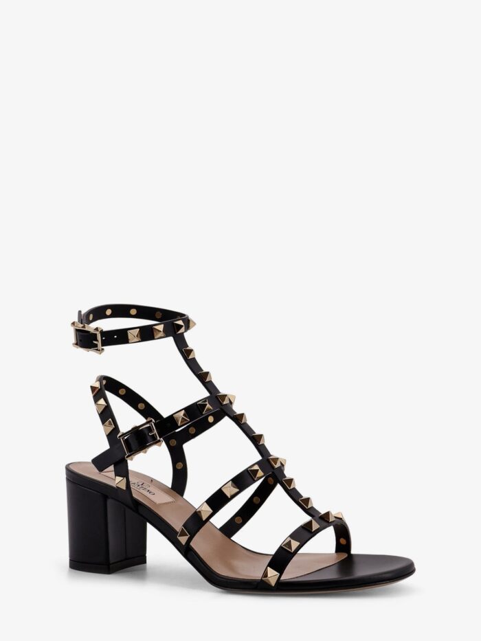 Valentino Garavani Rockstud Leather Sandals With Iconic Studs