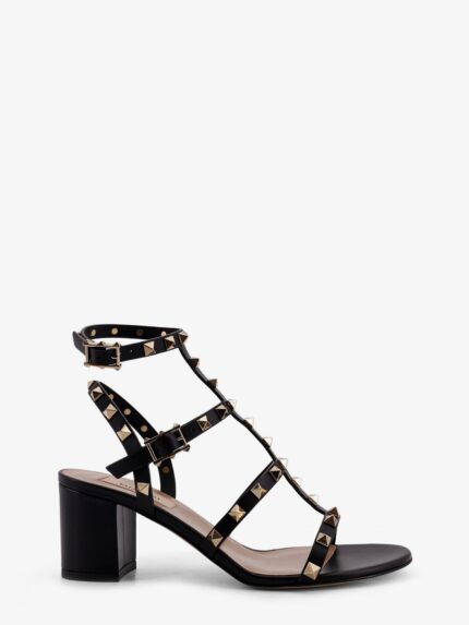 Valentino Garavani Rockstud Leather Sandals With Iconic Studs