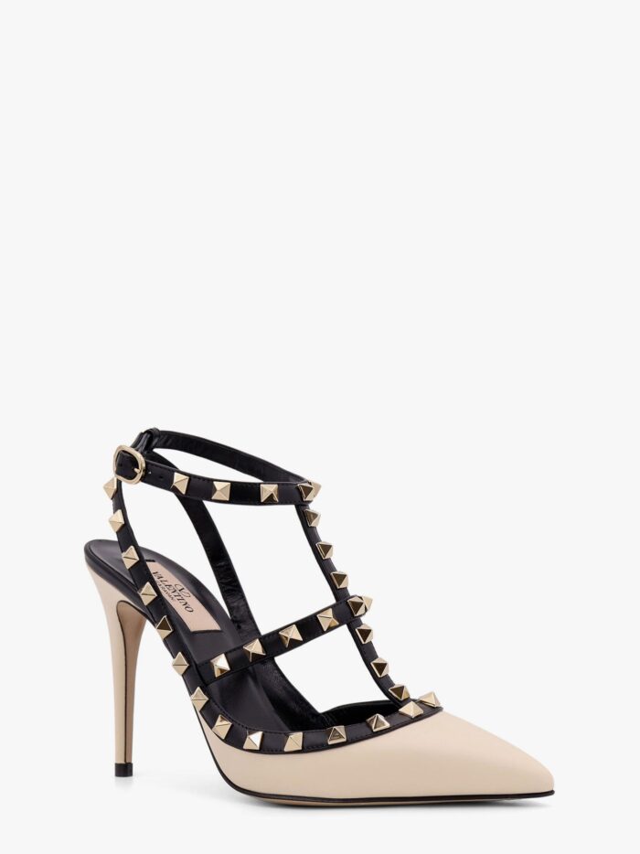 Valentino Garavani Rockstud Leather Slingback With Iconic Studs