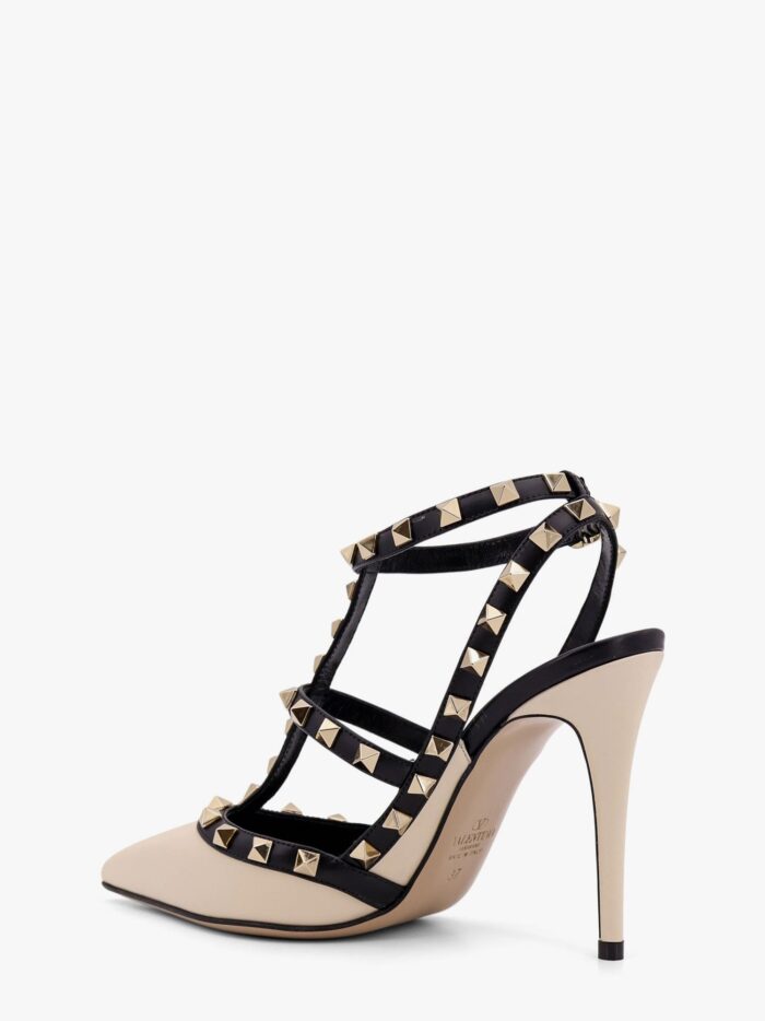 Valentino Garavani Rockstud Leather Slingback With Iconic Studs